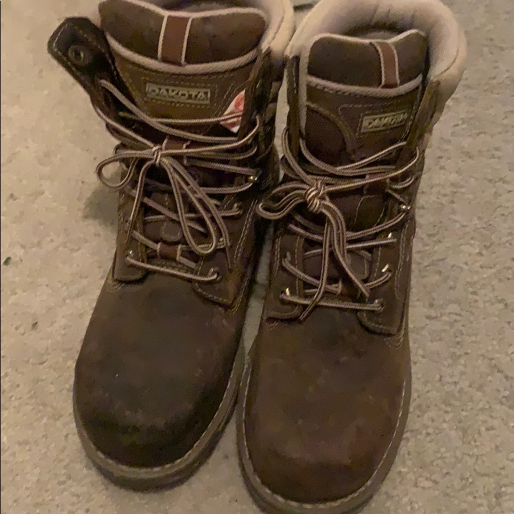 Hard toed boots